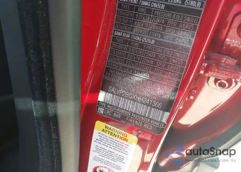 2017 Land Rover Range Rover Evoque Se/Se Premium from USA, damaged, VIN SALVP2BGXHH241366